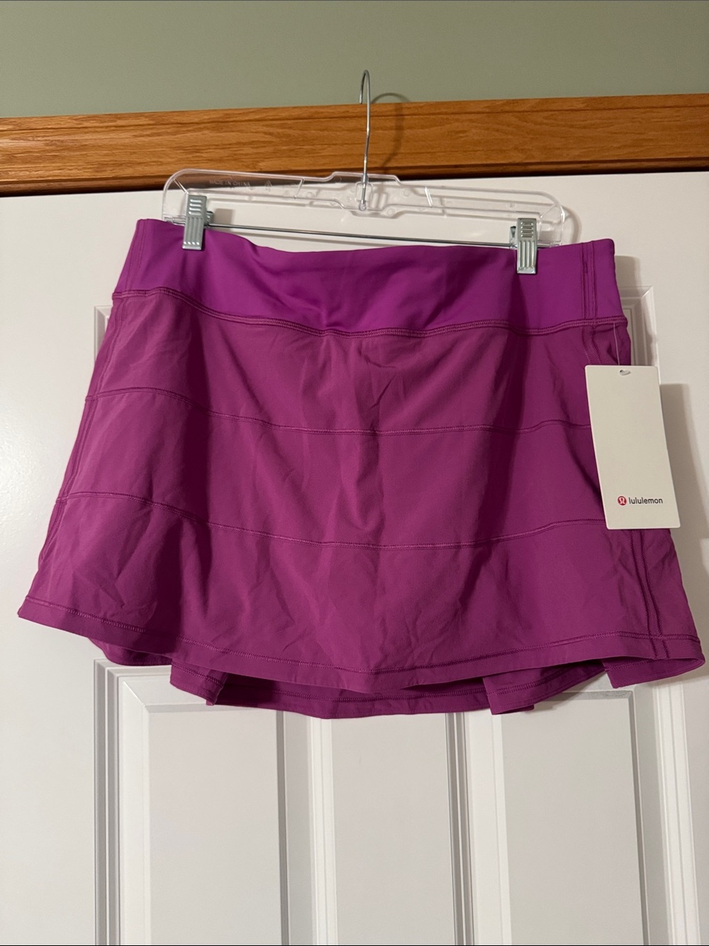 NWT lululemon athletica Magenta plum Athletic Skort size 14 tall